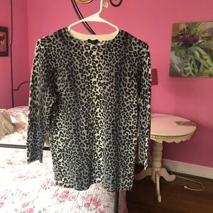 Leopard cashmere sweater
